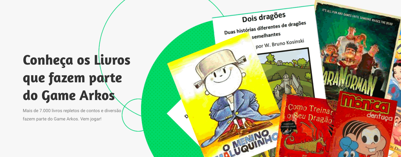 conheça os livros do jogo educacional para escolas game educativo arkos jogo pedagógico