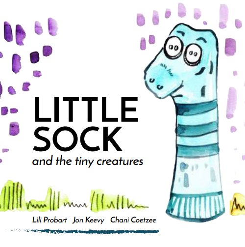 LITTLE SOCK and the tiny creature.